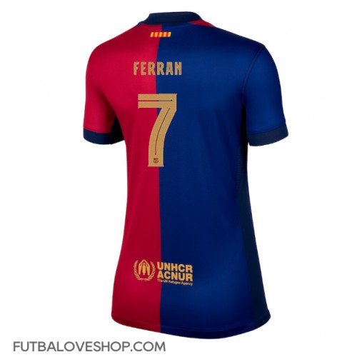 Dres Barcelona Ferran Torres #7 Domáci pre Ženy 2024-25 Krátky Rukáv